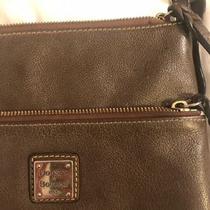 Downey & Bourke cross body brown leather bag